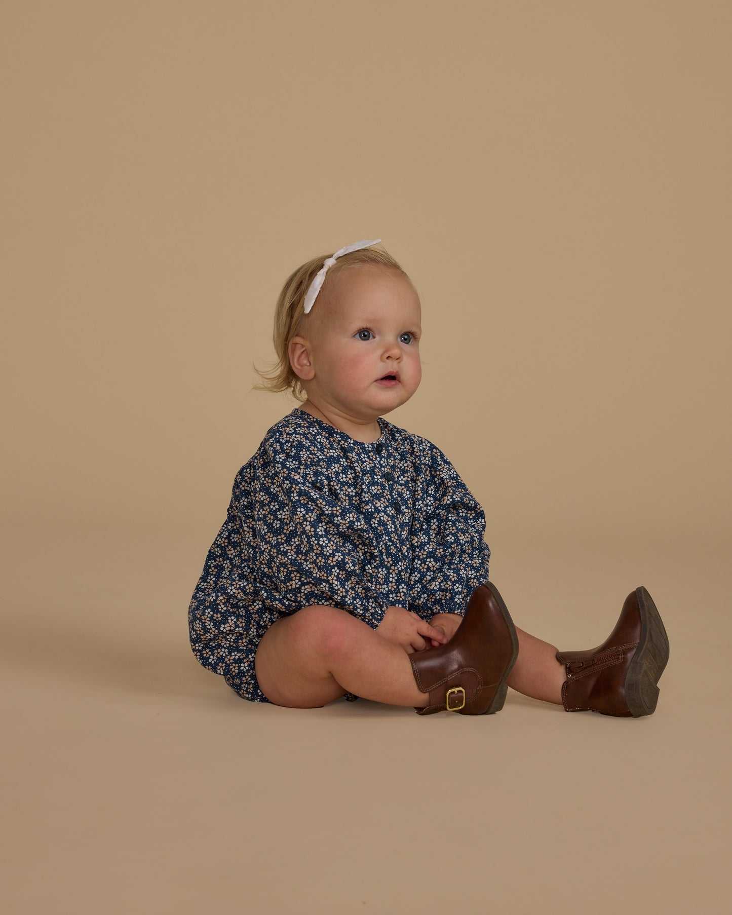 Rylee + Cru Gwen Romper | Blue Floral