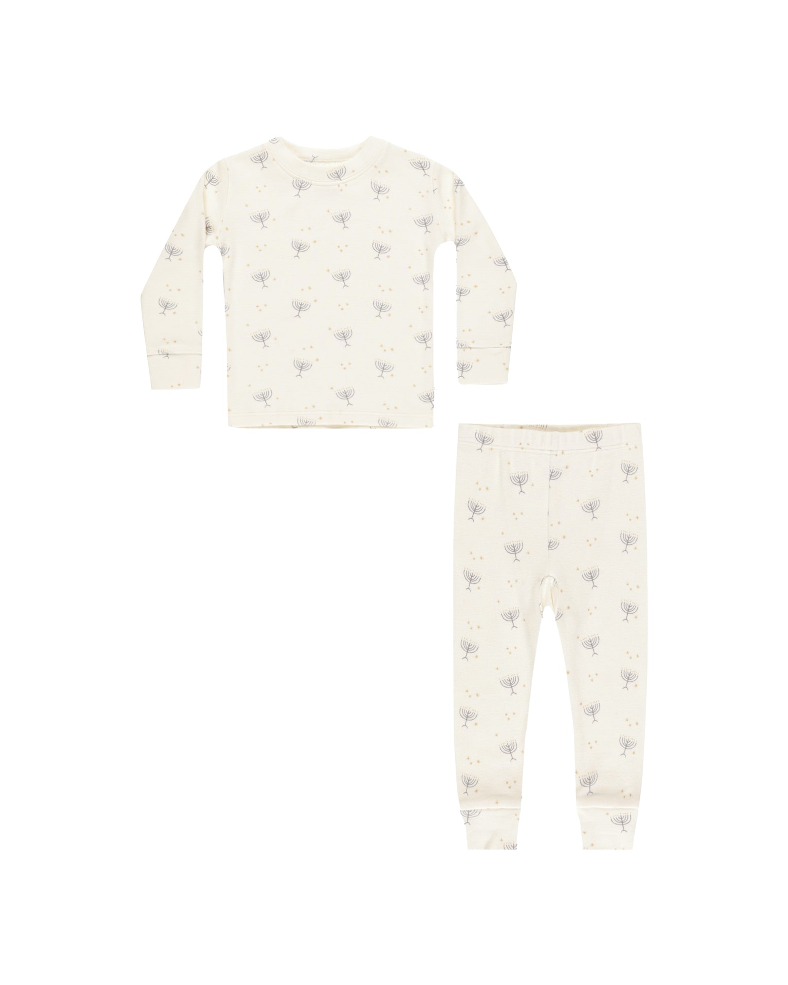 Rylee + Cru Organic Longsleeve Pajama Set | Hanukkah