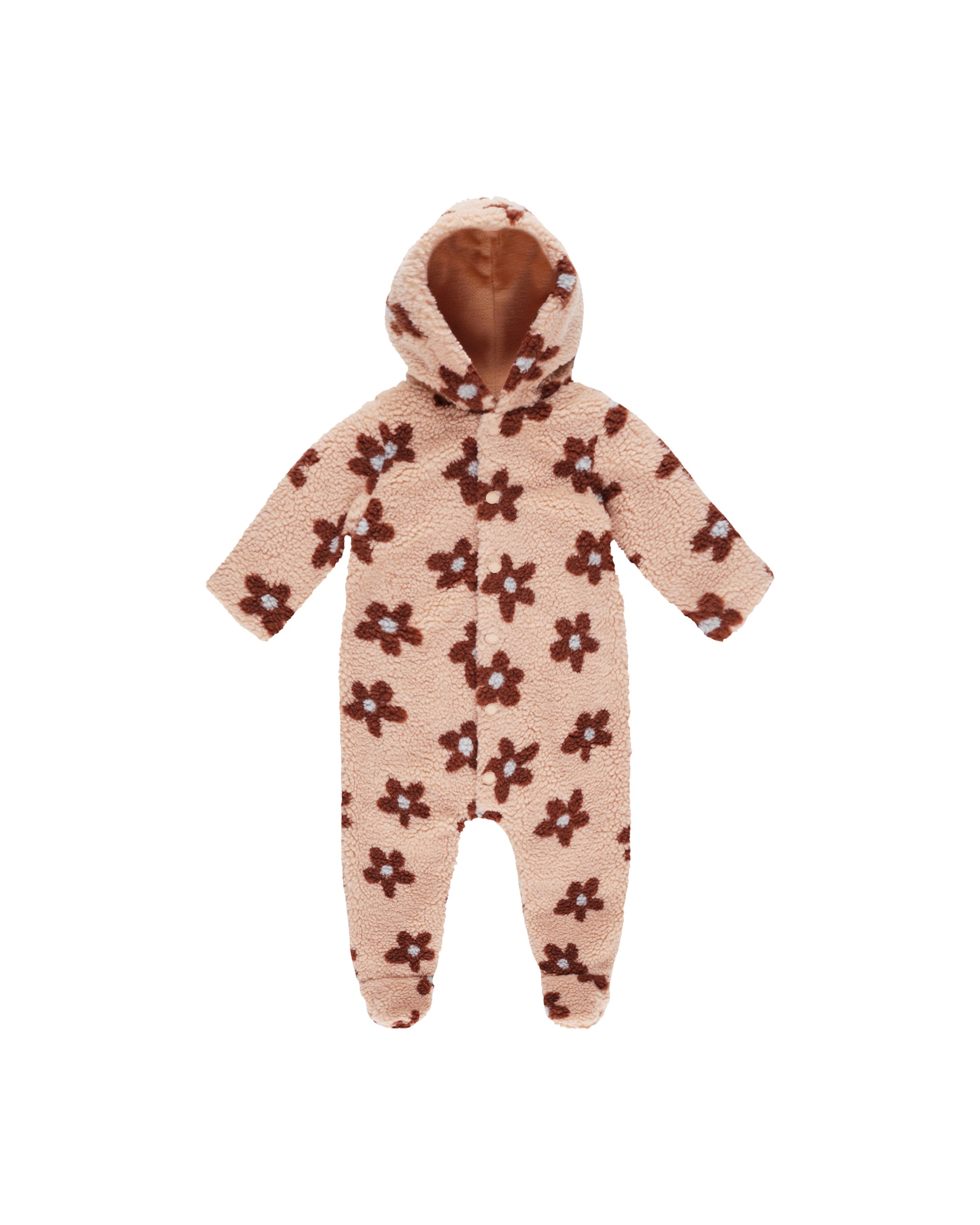 Rylee + Cru Fleece Jumpsuit | Pink Daisy