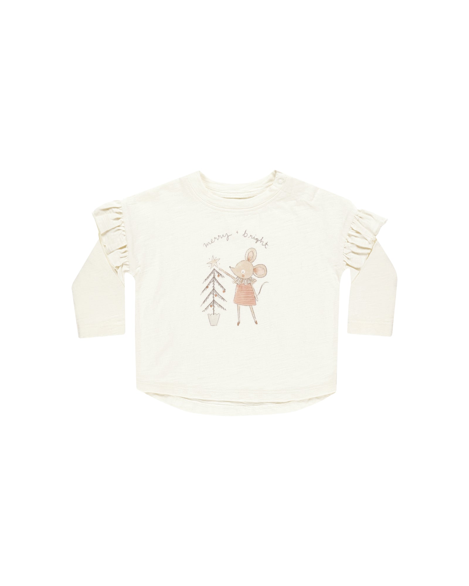 Rylee + Cru Ruffle Long Sleeve Tee | Mouse