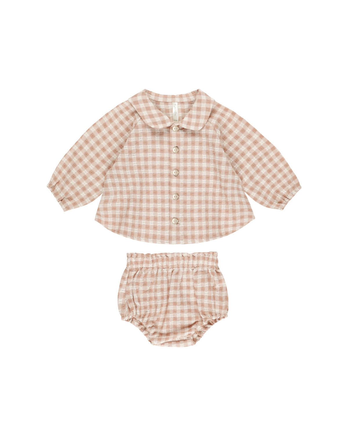 Rylee + Cru Nellie Set | Pink Gingham