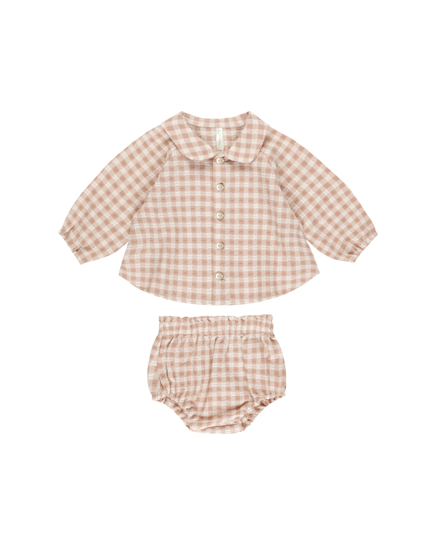 Rylee + Cru Nellie Set | Pink Gingham