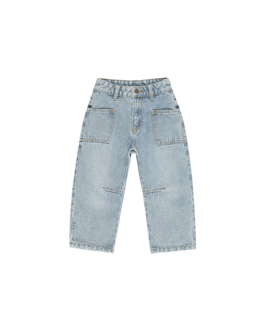 Rylee + Cru Jasper Pant | Light Washed Denim