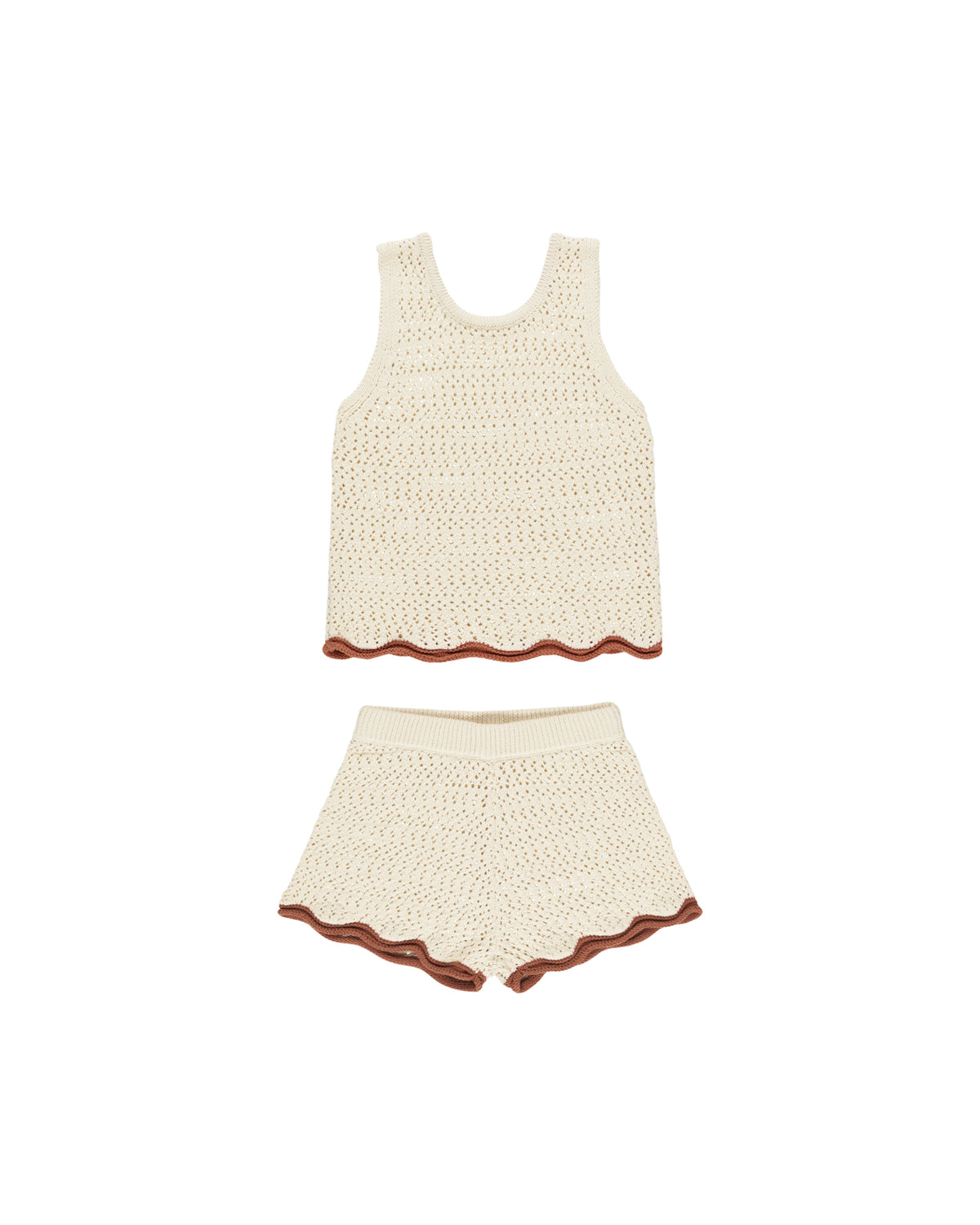 Rylee + Cru Crochet Tank Set | Natural