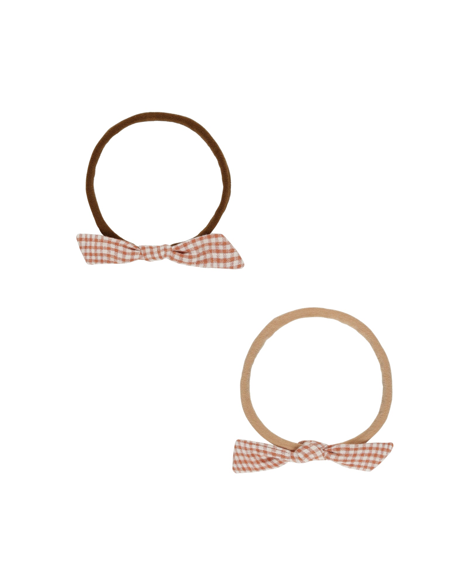 Rylee + Cru Little Knot Headband | Poppy Gingham