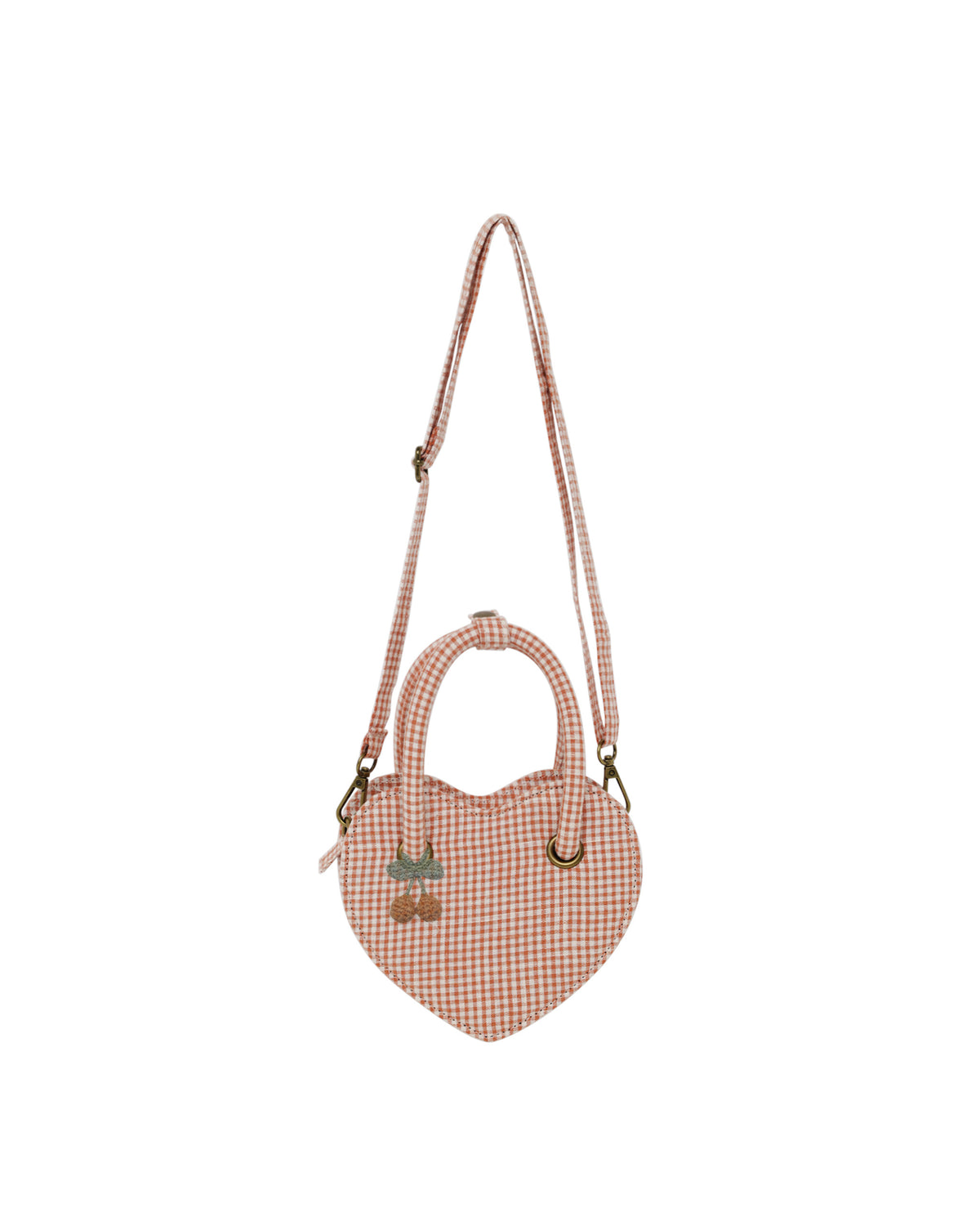 Rylee + Cru Heart Purse | Poppy Gingham