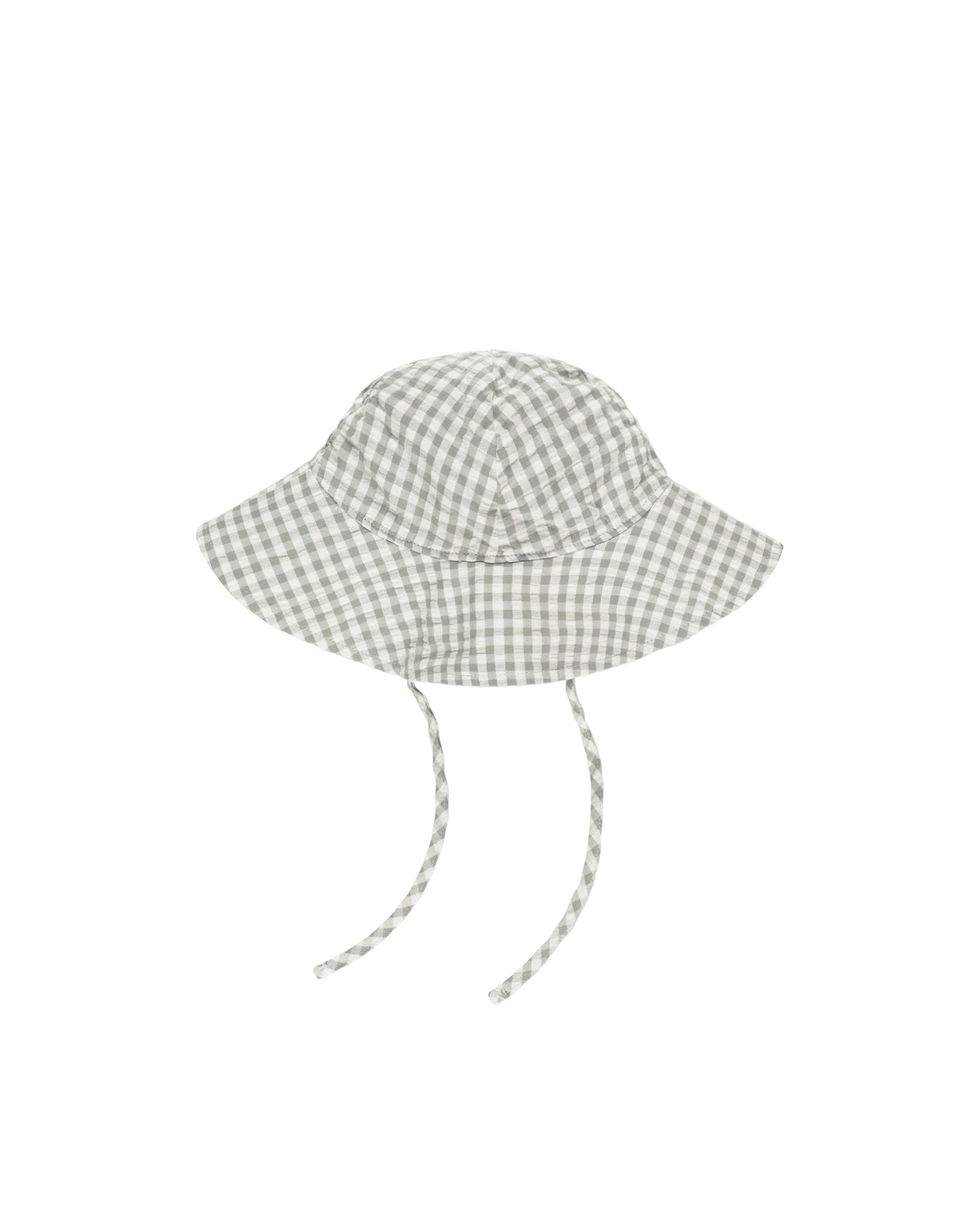 Rylee + Cru Floppy Swim Hat | Eucalyptus Gingham