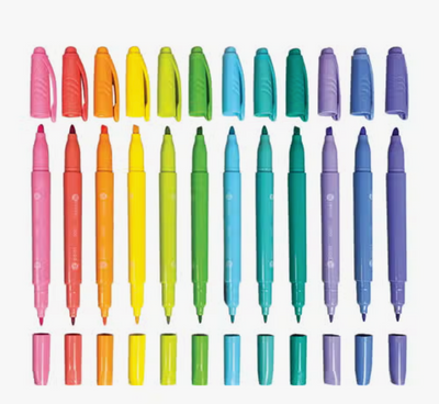 Pastel Hues Markers Set of 12