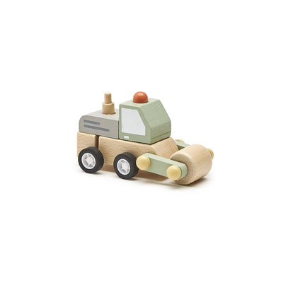 Construction Vehicle Wooden Wind-Up Trucks