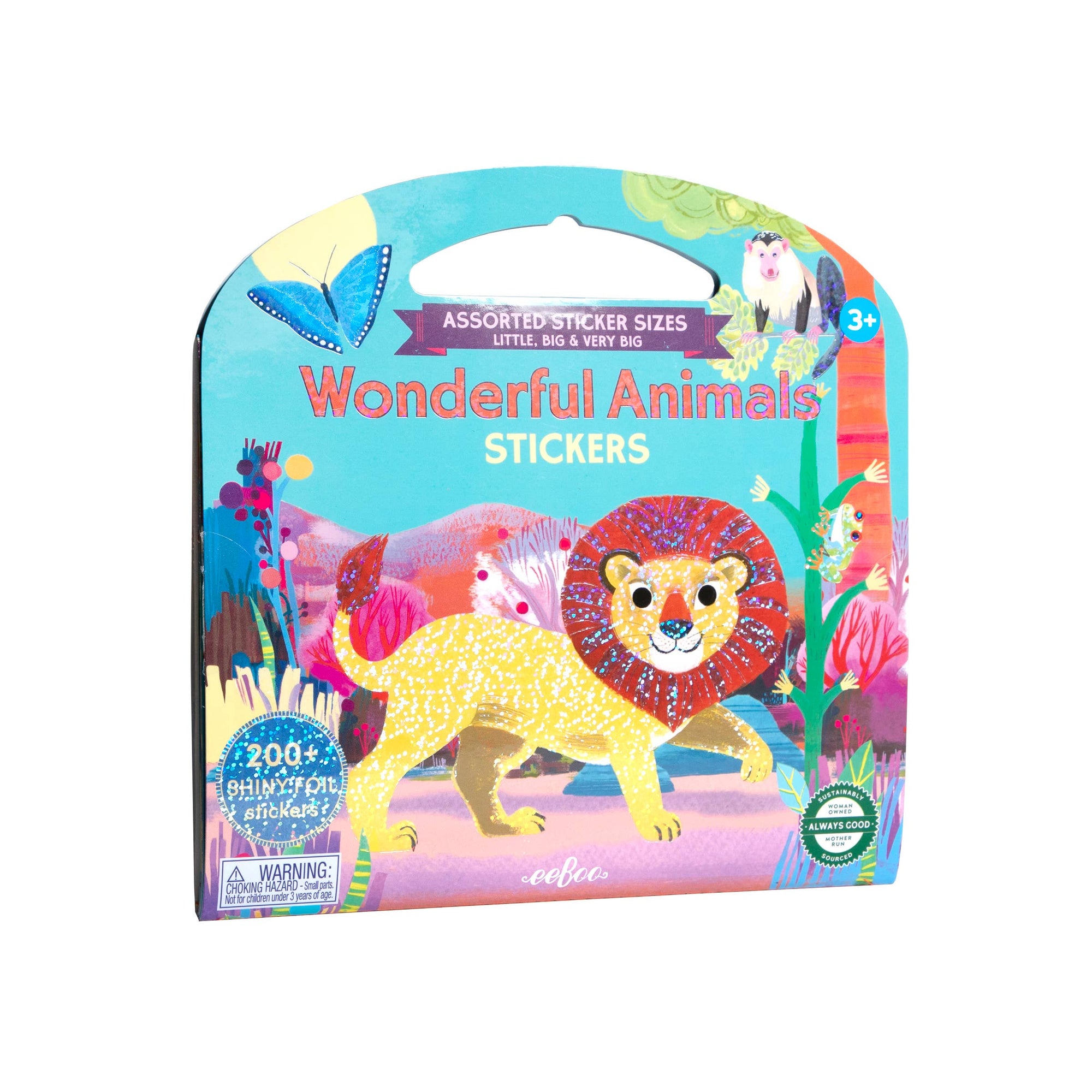 eeBoo Wonderful Animals Shiny Sticker Book