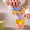 kiko+ & gg* Geometric Figures Baby Stacking Toy Blocks | Set of 6