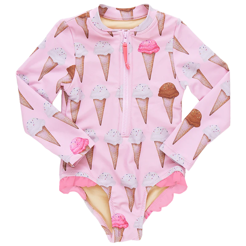 Pink Chicken Girls Arden Suit | Neapolitan Ice Cream Cones