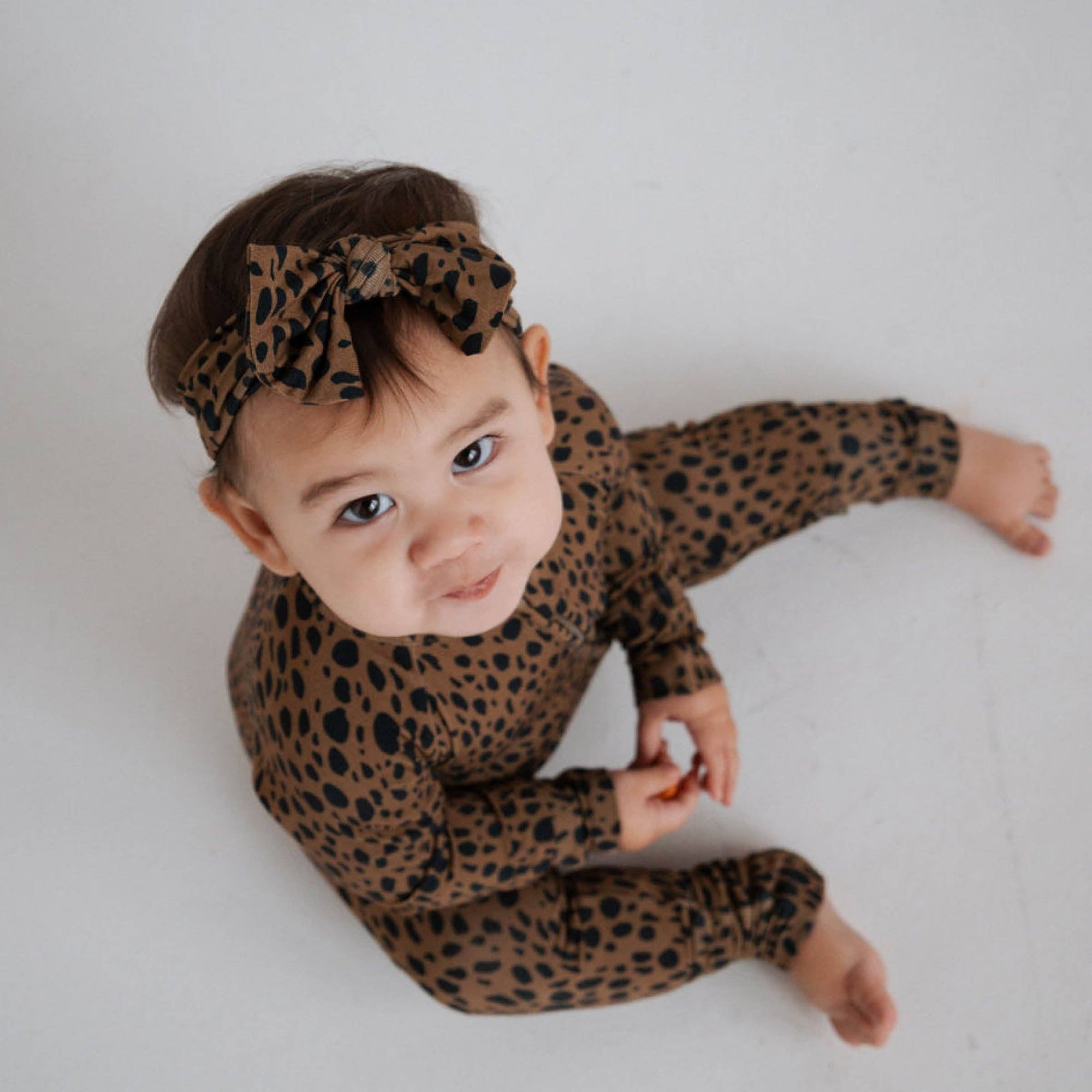 Everyday Leisure Bamboo Zip Romper | Cheetah