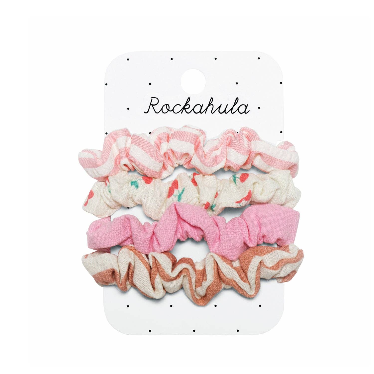 Rockahula Kids Cherry Stripe Scrunchie Set