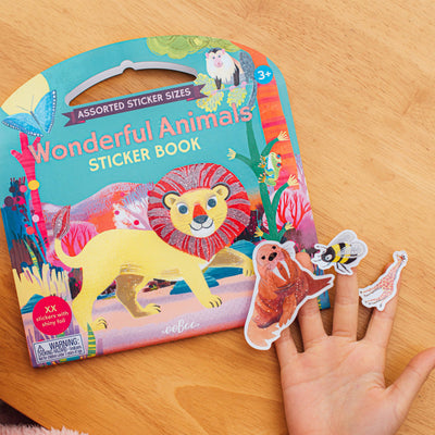 eeBoo Wonderful Animals Shiny Sticker Book