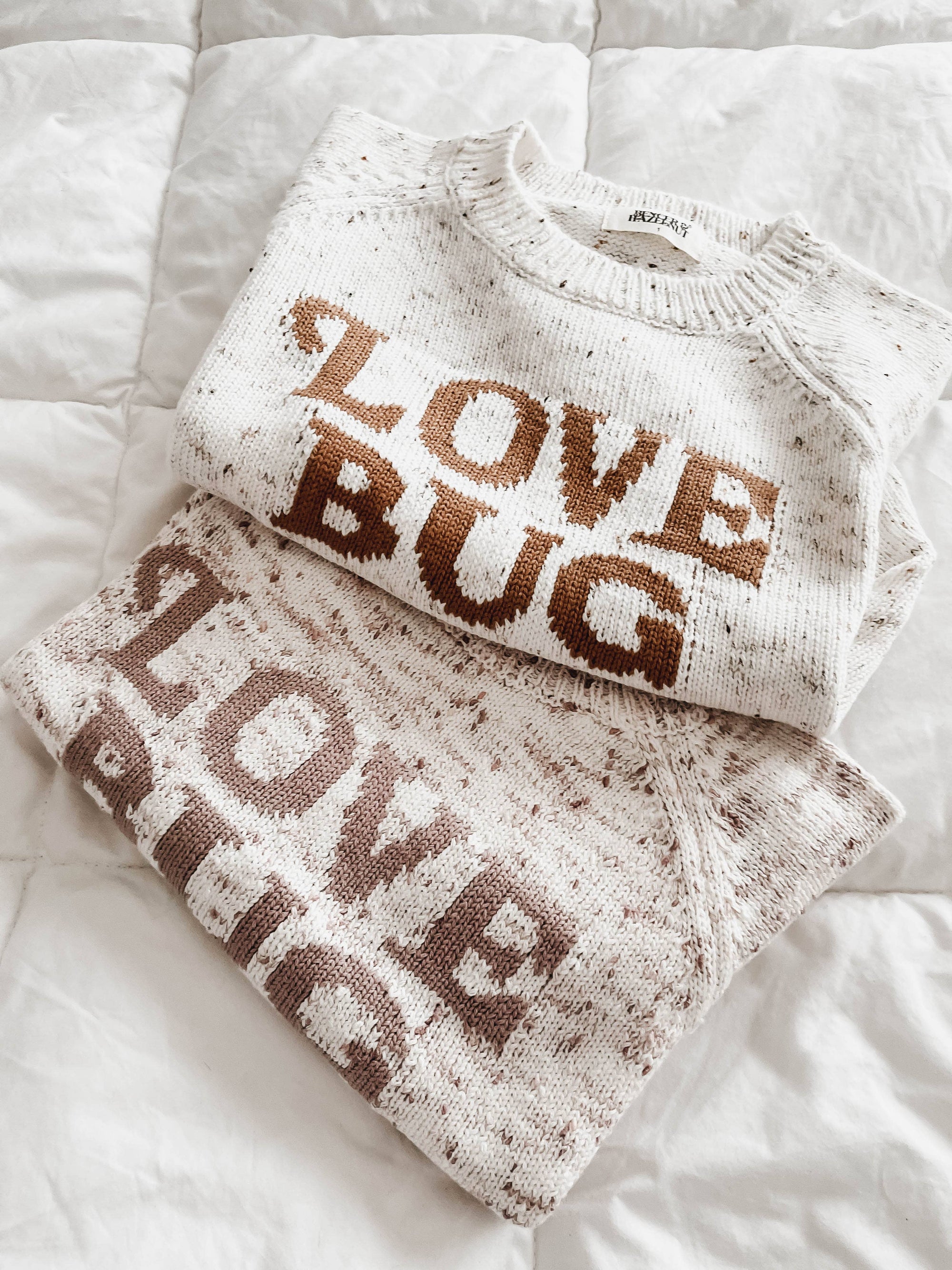 Bencer & Hazelnut Love Bug Knit Jumper | Oatmeal