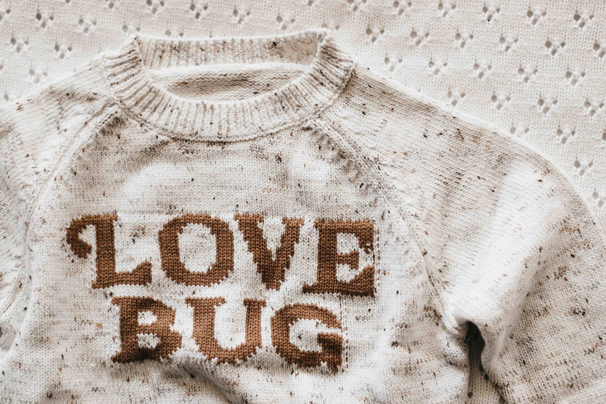 Bencer & Hazelnut Love Bug Knit Jumper | Oatmeal