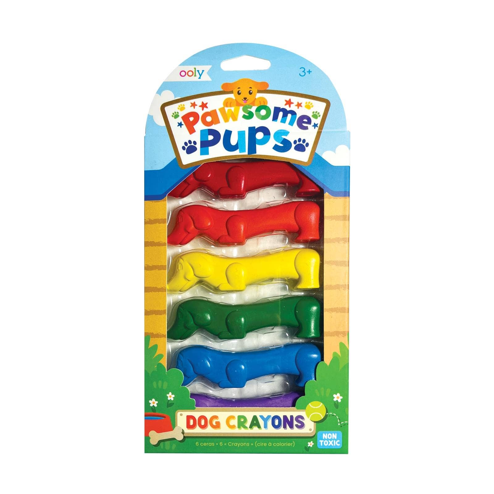 OOLY Pawsome Pups Dog Crayons | Set of 6