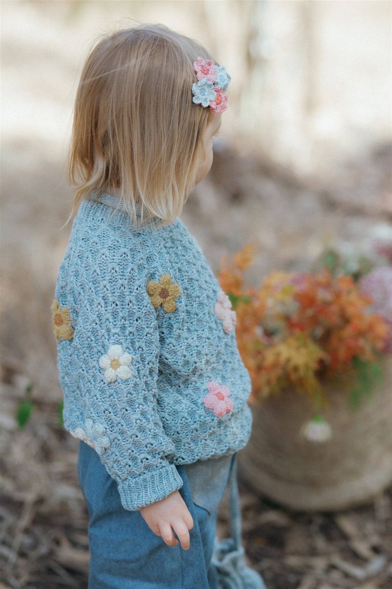 Wild Wawa - Jardin Sweater - Dusty Blue