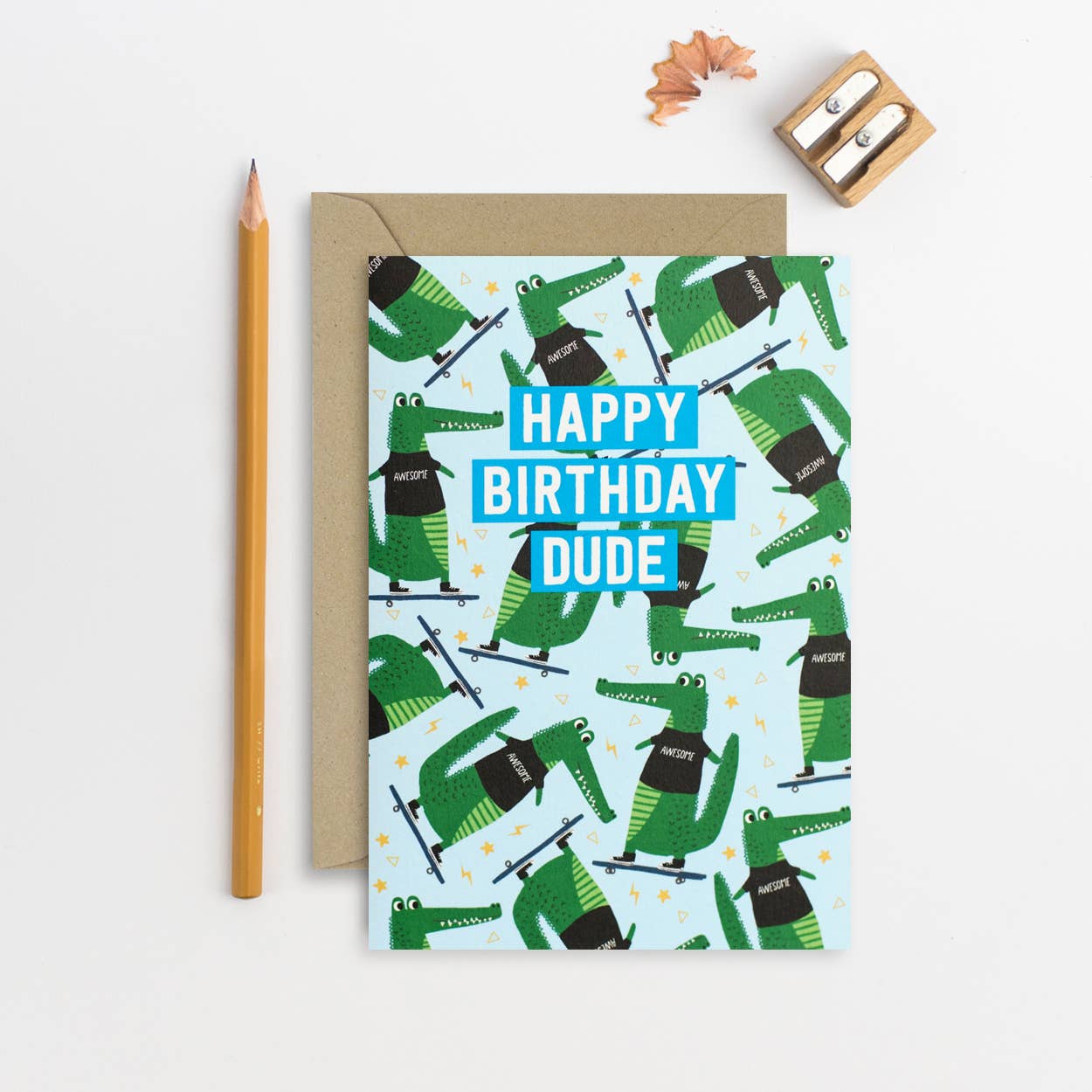 Birthday Dude Card | Alligators