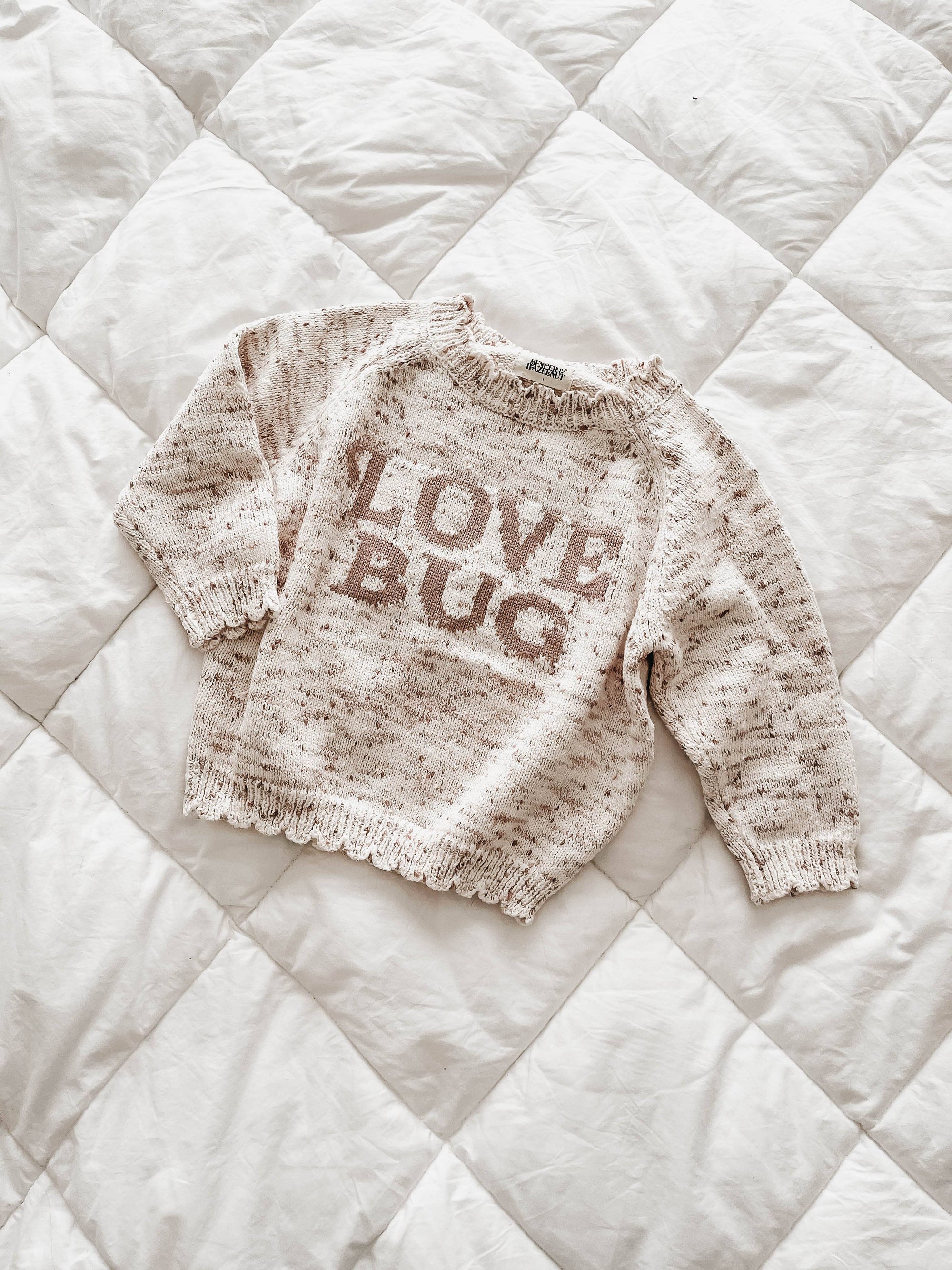 Bencer & Hazelnut Love Bug Knit Jumper | Mushroom