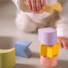 kiko+ & gg*  Geometric Figures Baby Stacking Toy Blocks | Set of 3