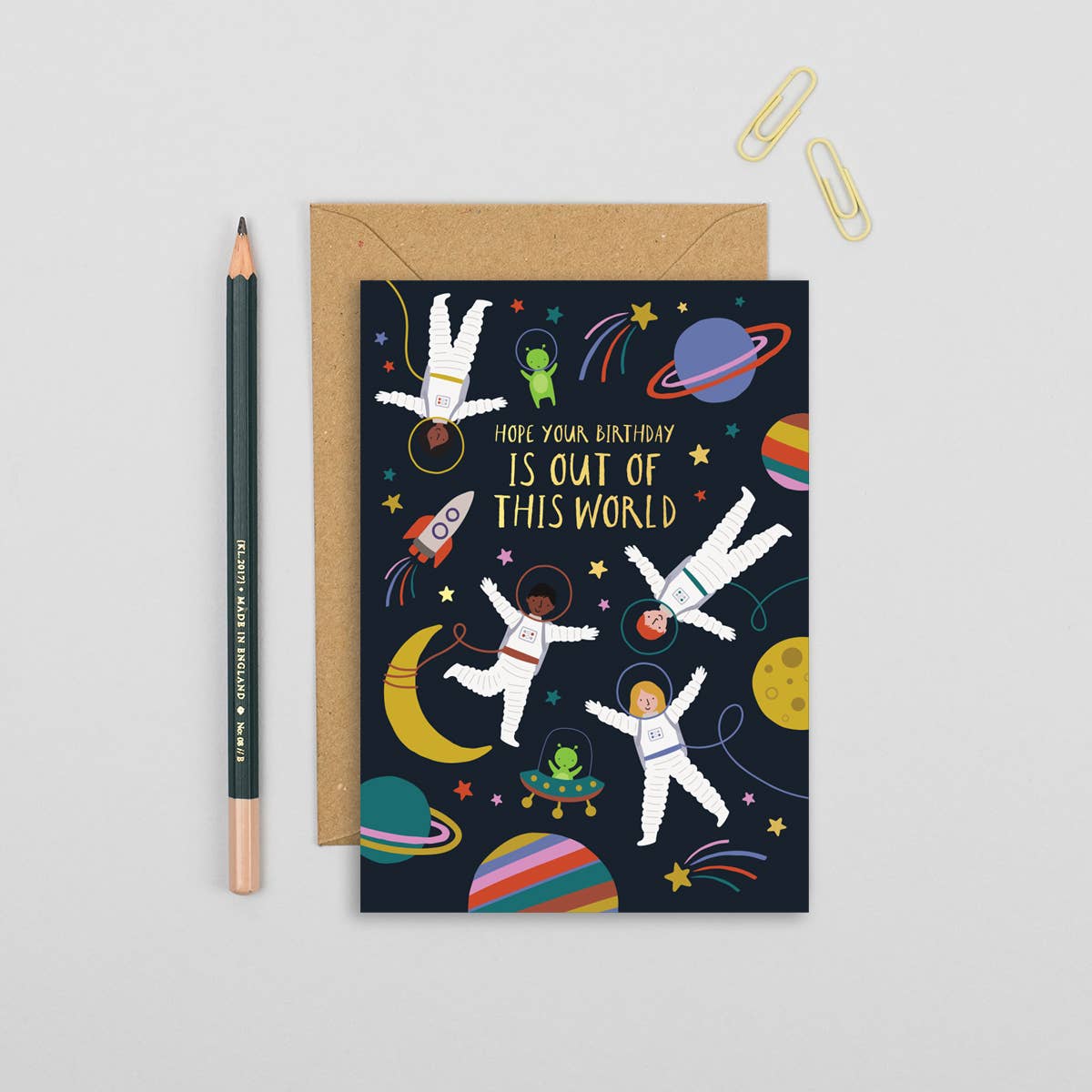 Space Birthday Card