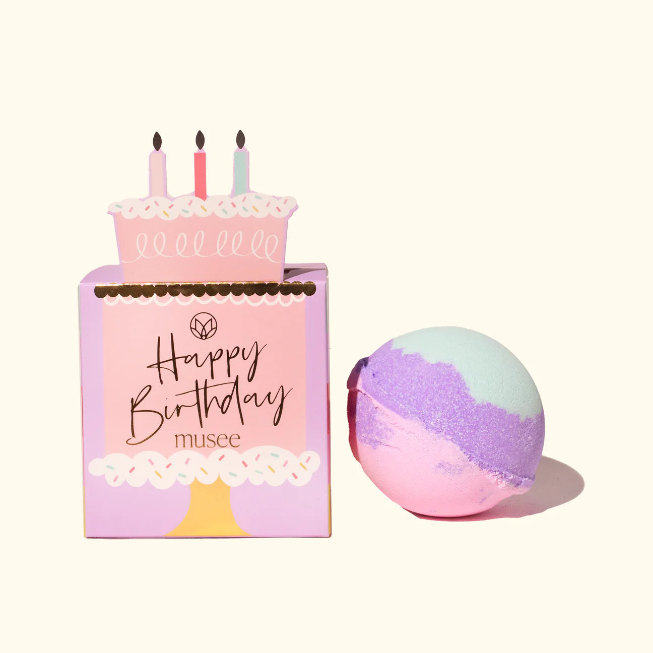 Musee Birthday Cake Boxed Bath Bomb