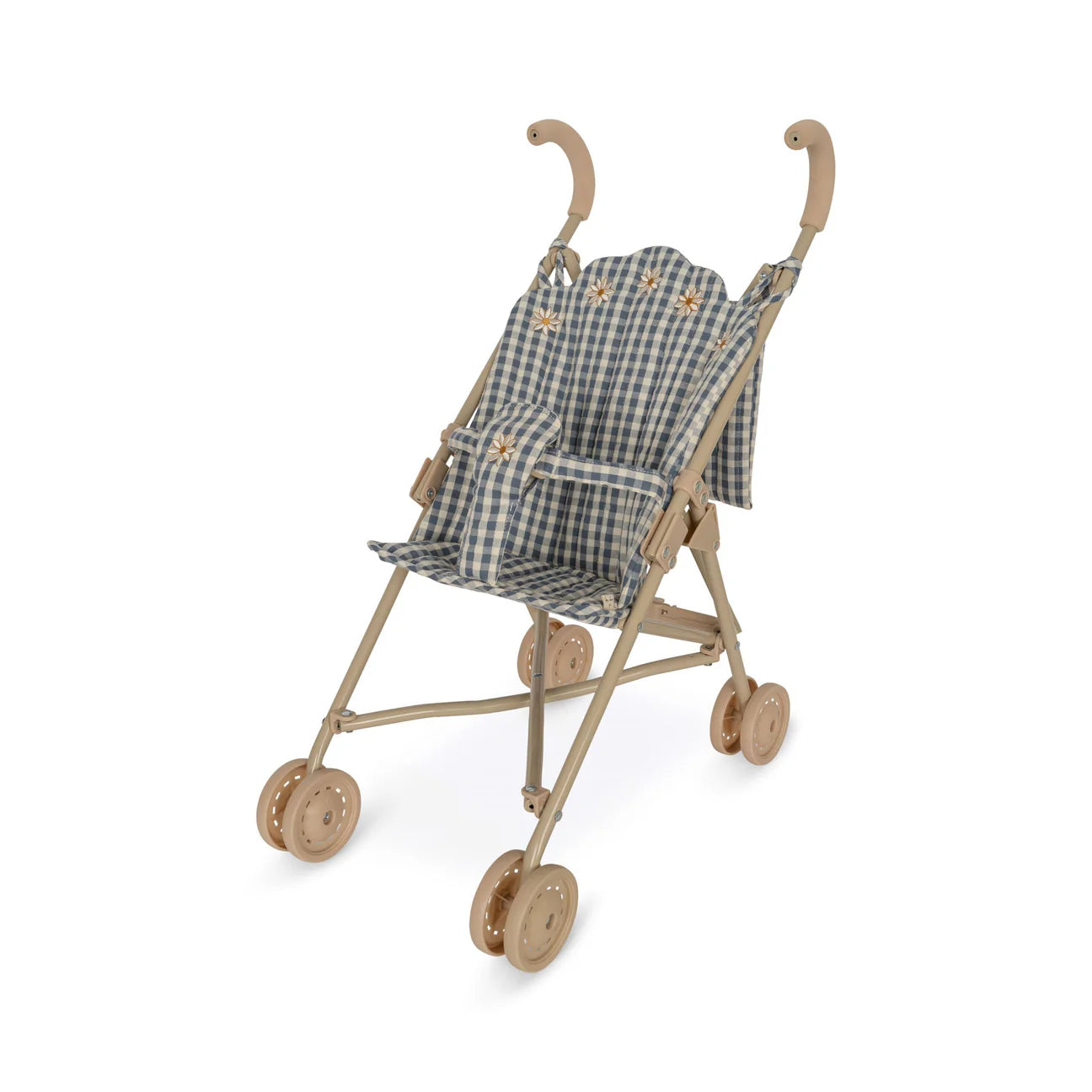 Konges Slojd Doll Stroller | Captains Blue Check