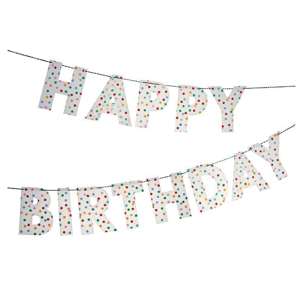 Meri Meri Polka Dot Birthday Paper Garland