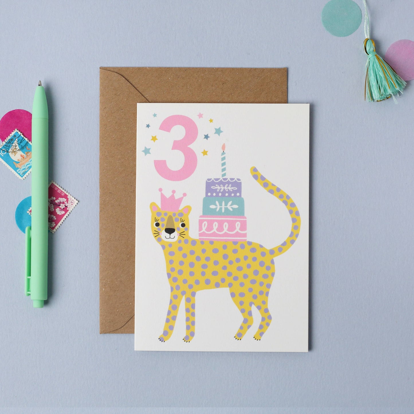 3rd Birthday Card | Leopard