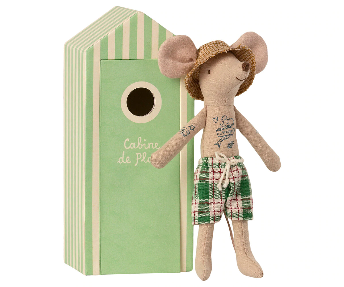 Maileg Beach Mice | Dad in Cabin de Plage