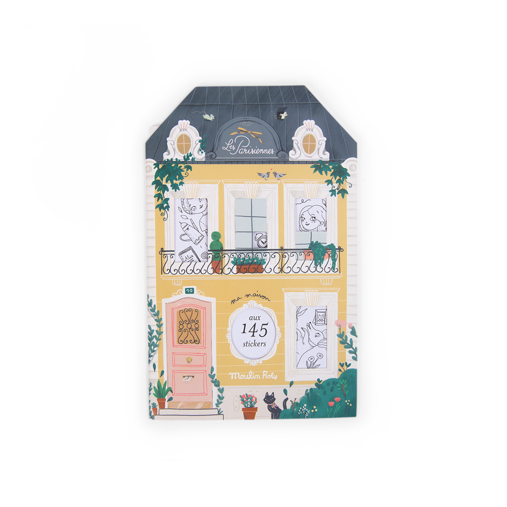 Moulin Roty The Parisiennes House Sticker &amp; Coloring Book