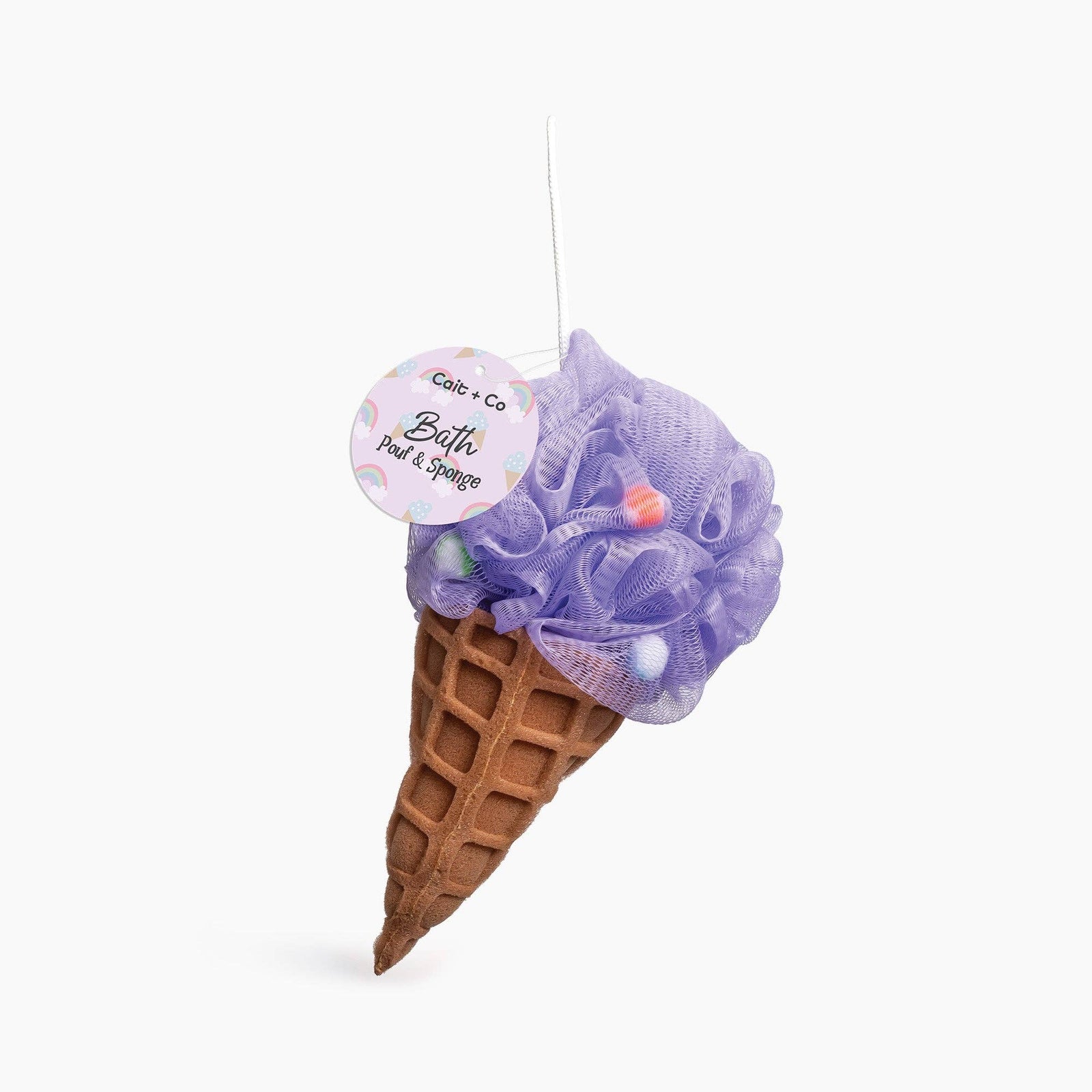 Ice Cream Bath Pouf & Sponge-Ice Cream | Purple