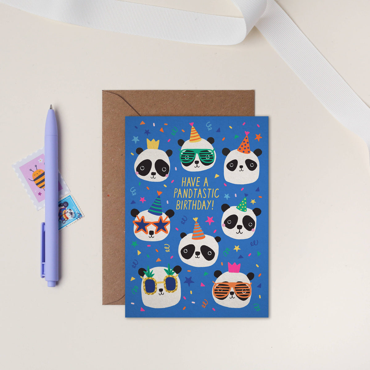 Party Pandas Children&#39;s Birthday Card