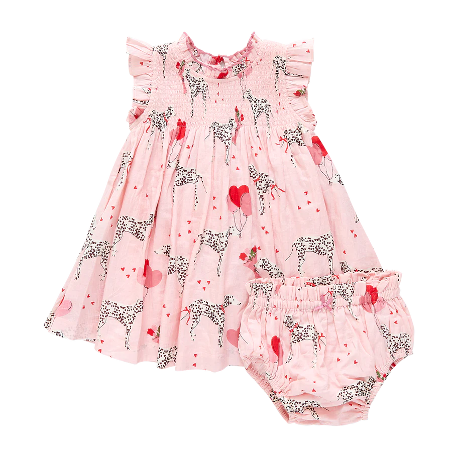 Pink Chicken Baby Stevie Dress | I Heart Dalmations