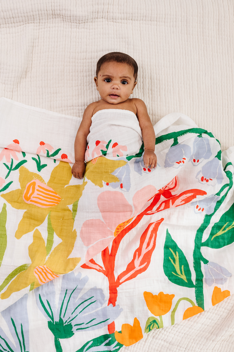 Clementine Kids Cottage Garden Swaddle