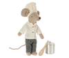 Maileg Chef Mouse with Pot and Spoon