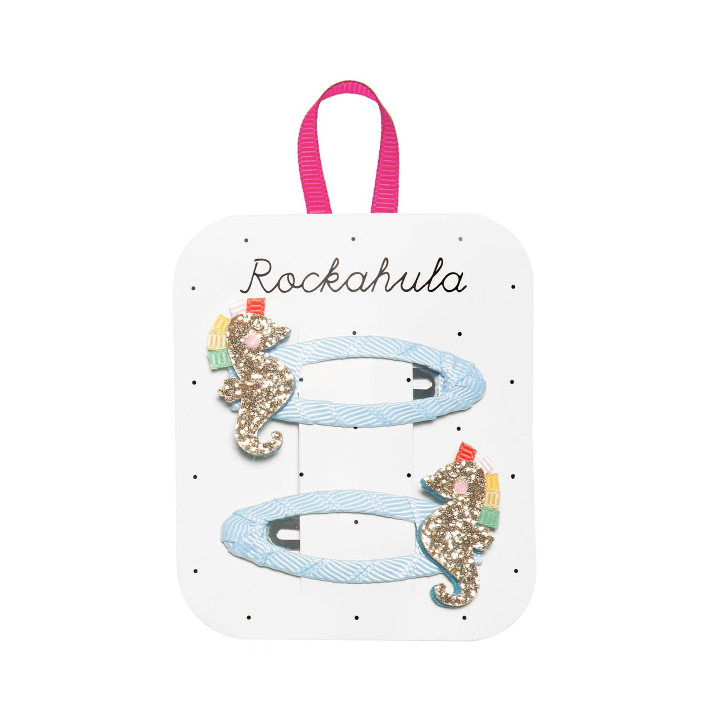 Rockahula Kids - Glitter Rainbow Seahorse Clips